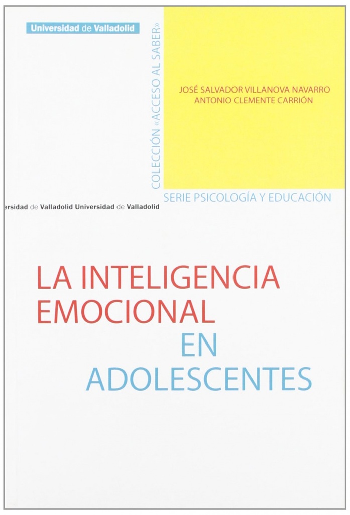 [9788484483557] Inteligencia emocional en adolescentes