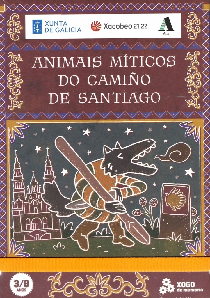 [7427255378952] animais miticos camiño santiago.(xogo memoria)/3-8 anos