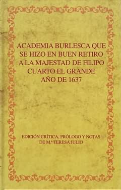 [9788484892380] Academia burlesca que hizo Buen Retiro majestad Filipo Cuarto