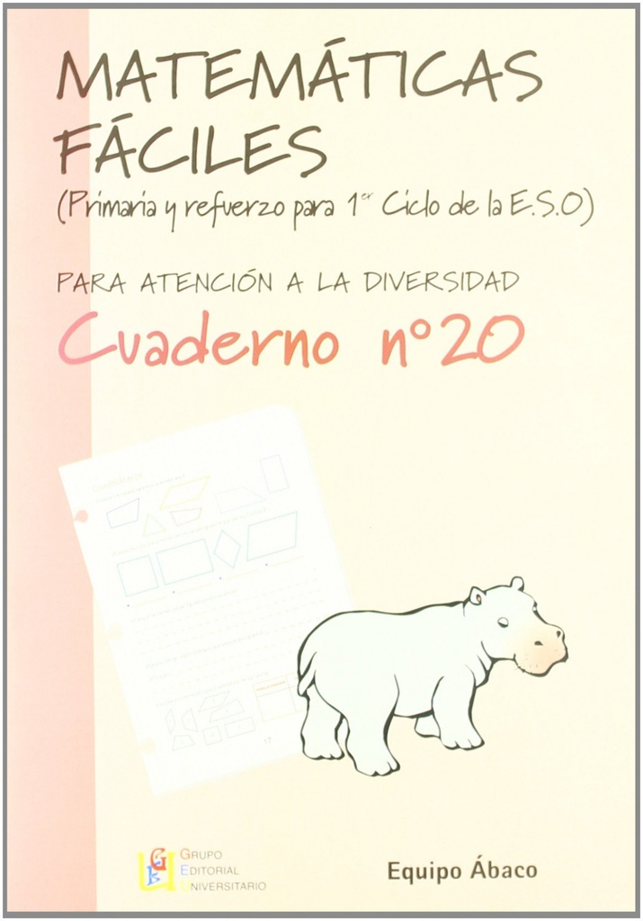 [9788484912606] Matemáticas fáciles 20, Educación Primaria