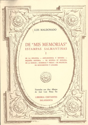 [9788485664214] Tomo 1.de mis memorias estampas salmantinas