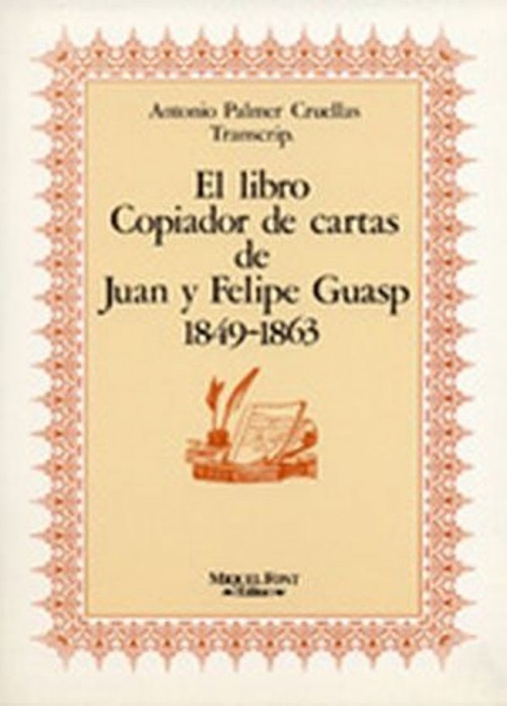 Libro Copiador Cartas J. Guasp