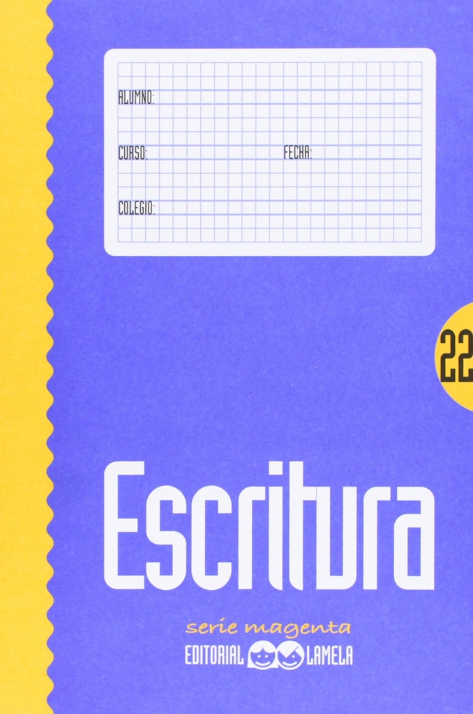 [9788487383830] Cuaderno de escritura 22 lamela