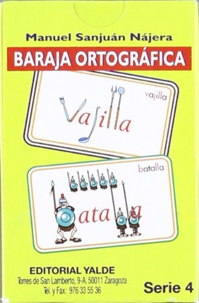 [9788487705342] Baraja Ortografica 4.(5-12 Años) 33 Cartas