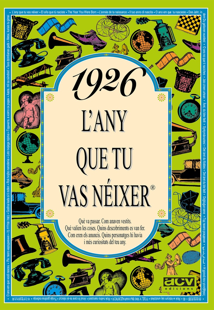 [9788488907110] 1926 L'any que tu vas néixer