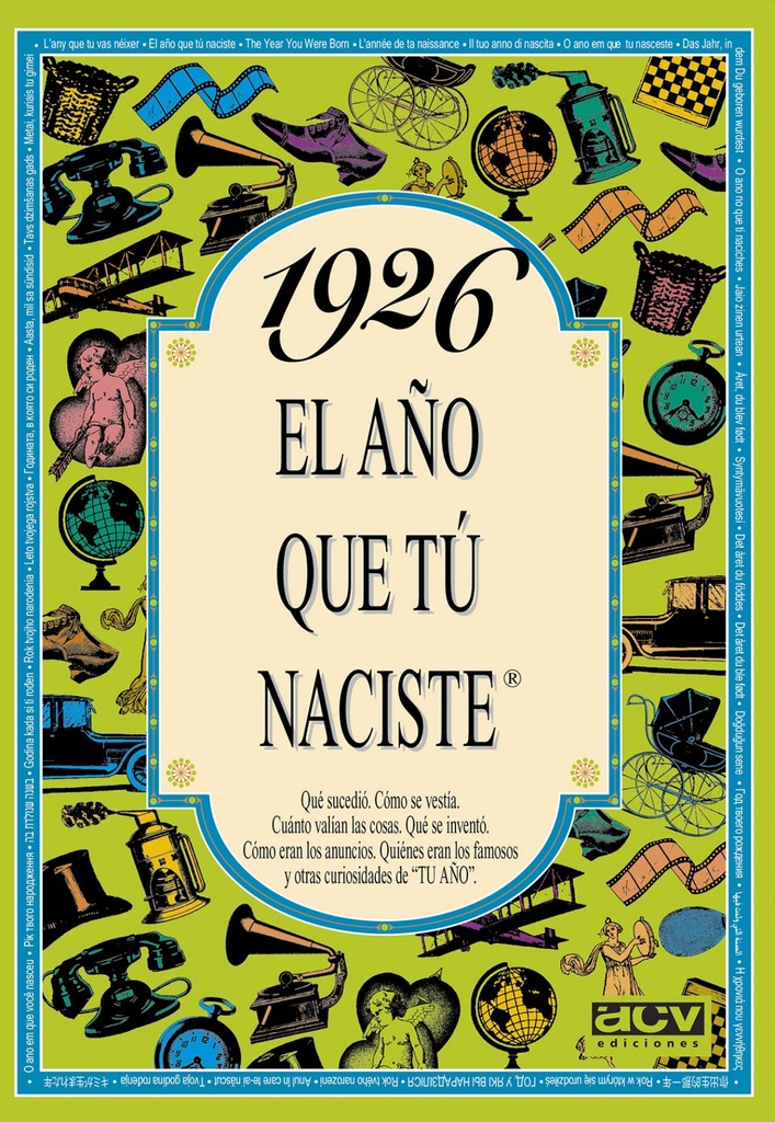 [9788488907639] 1926 año que tu naciste