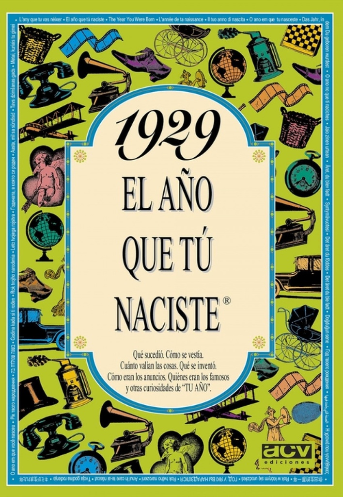 [9788488907660] 1929 año que tú naciste