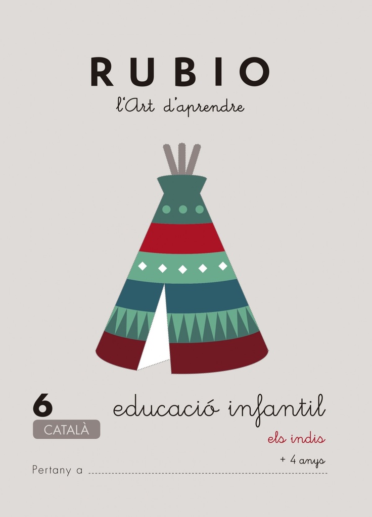 [9788489773714] Rubio, L'art d'aprendre, Educació Infantil. Quadern 6