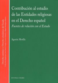 [9788490451007] Contribucion al Estudio de las Entidades Religiosas en el Derecho