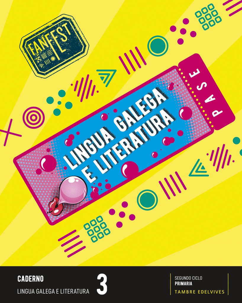 [9788490464250] CADERNO LINGUA GALEGA 3ºPRIMARIA. FANFEST 2022
