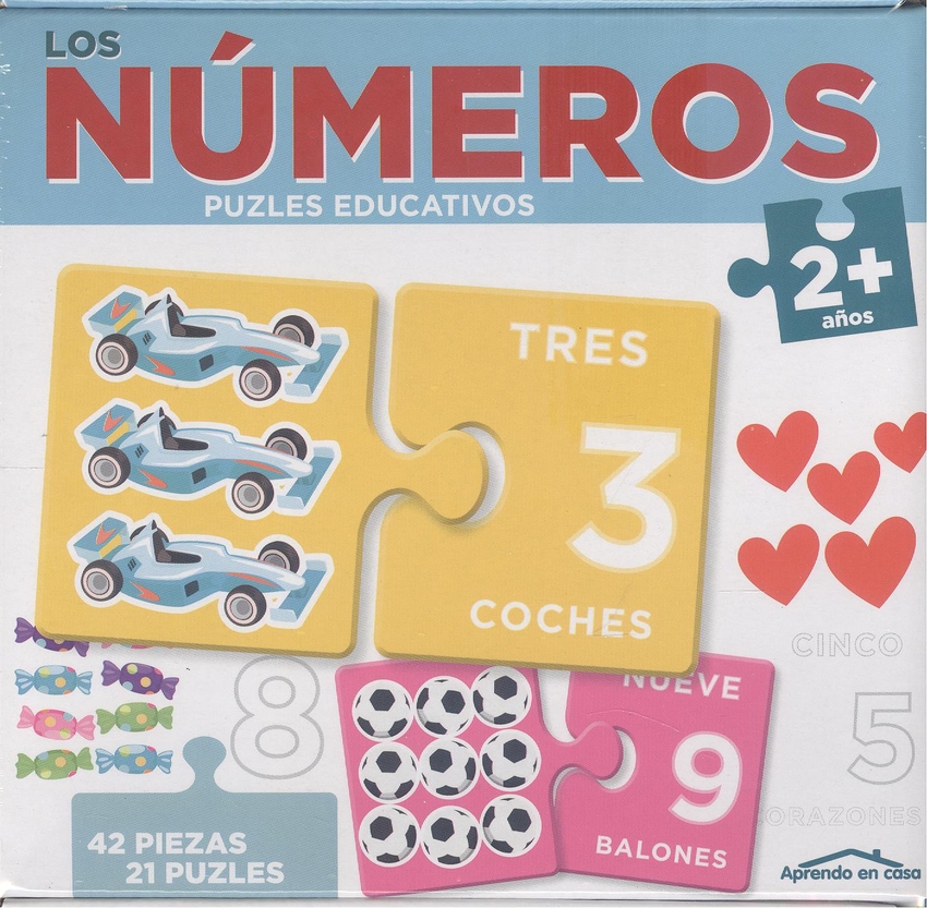 [8436557975003] LOS NÚMEROS (2+ AÑOS) - APRENDO EN CASA - PUZLES EDUCATIVOS (42 PIEZAS PARA 21 P
