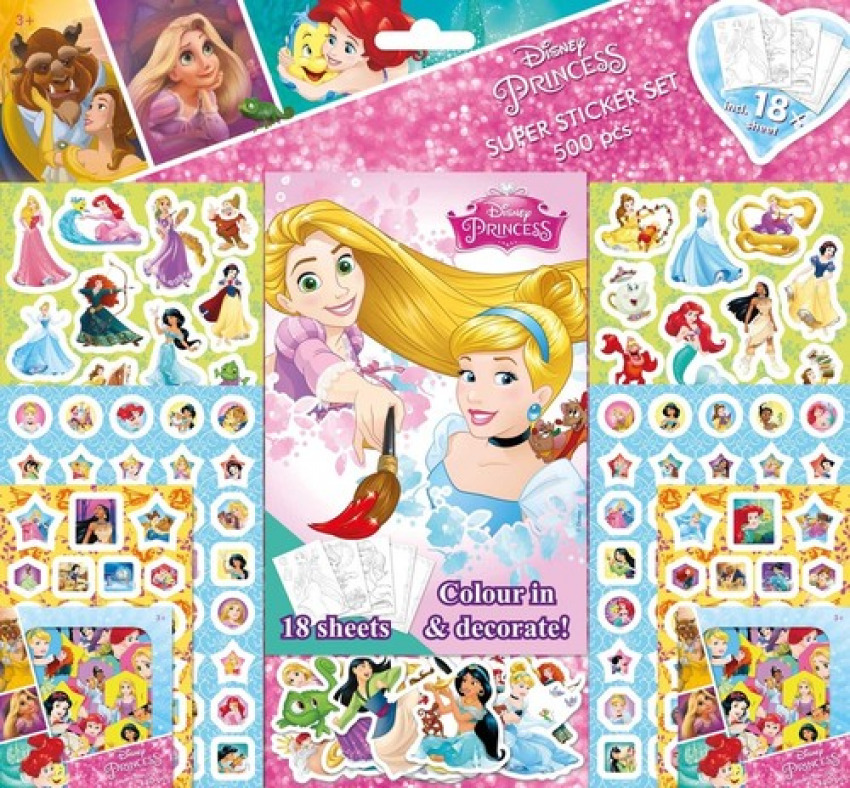 [8595593815817] Princesas Disney Super Sticker