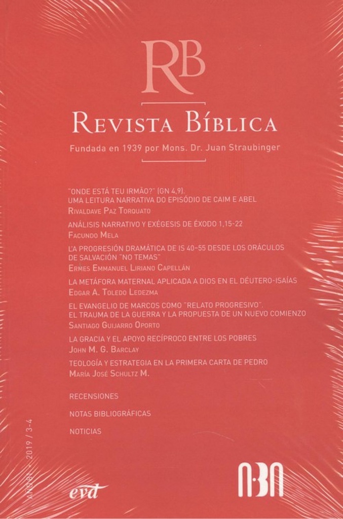 [9770034707015] Revista Bíblica. Año 81
