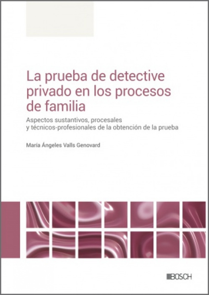 [9788490907375] La prueba de detective privado en los procesos de familia