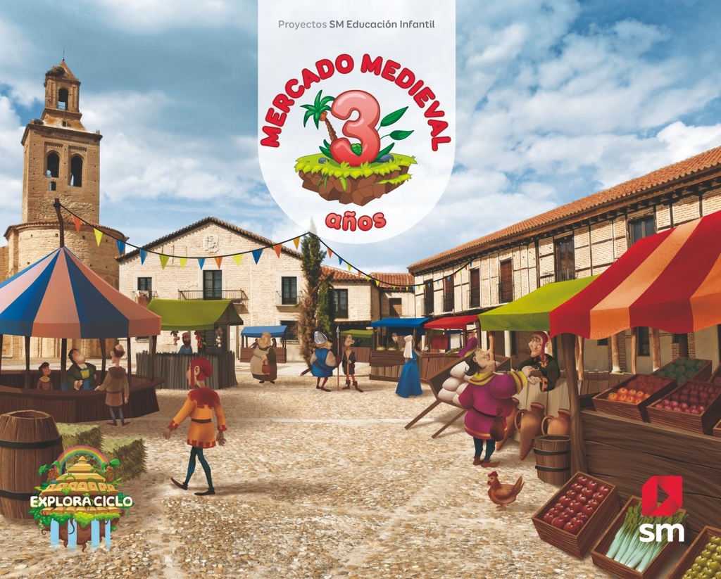 [9788491076957] Mercado Medieval 3 Años Nivel 1 Proyecto Explora