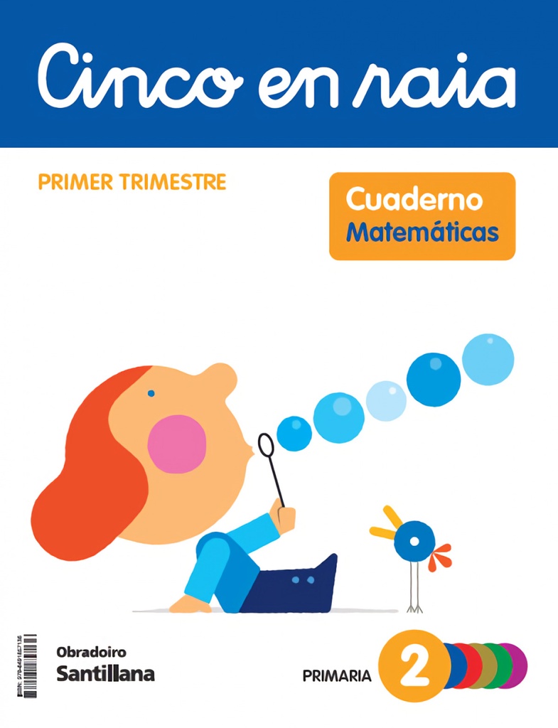 [9788491857136] CINCO EN RAIA CADERNO MATEMATICAS 2 PRIMARIA 1 TRIM