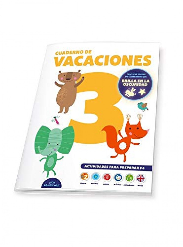[9788491961833] Cuaderno de Vacaciones 3 Años Poster Luminiscente