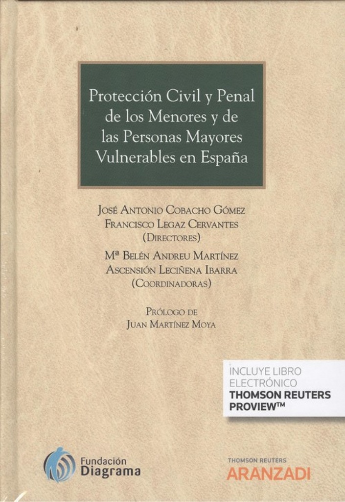 [9788491970019] Protección CIVIL y Penal de los Menores y de las Personas Mayores Vulnerables e