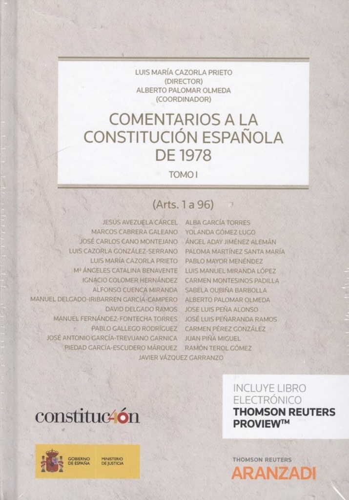 [9788491972136] Comentarios a la Constitución Española de 1978. Tomo I y II