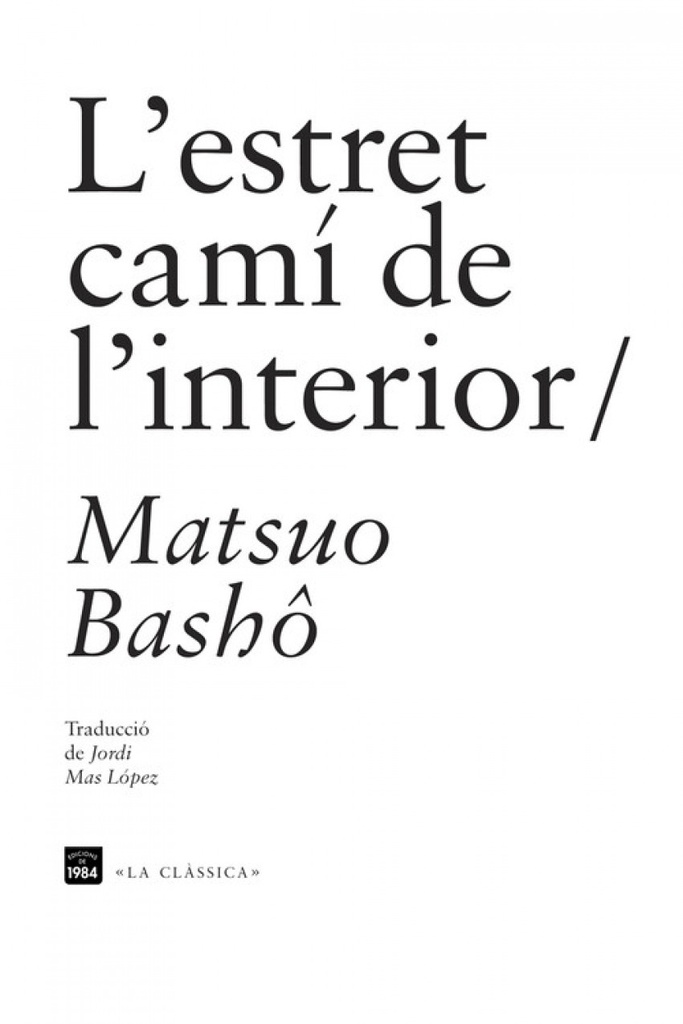 [9788492440955] L´estret cami de l´interior