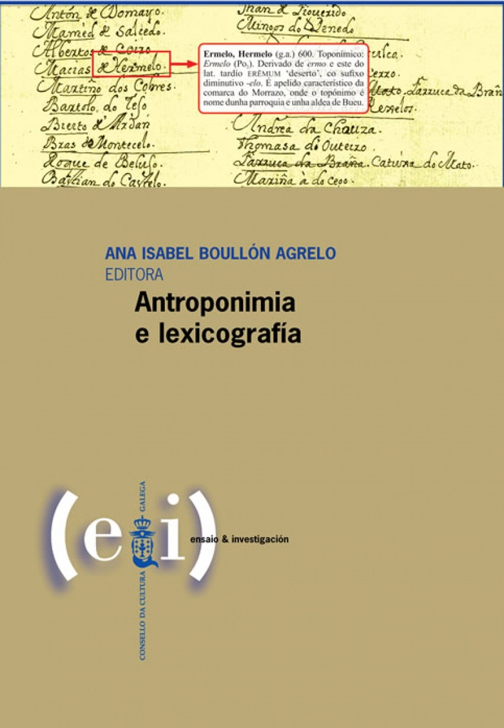 [9788492923960] Antroponímia e Lexicografía