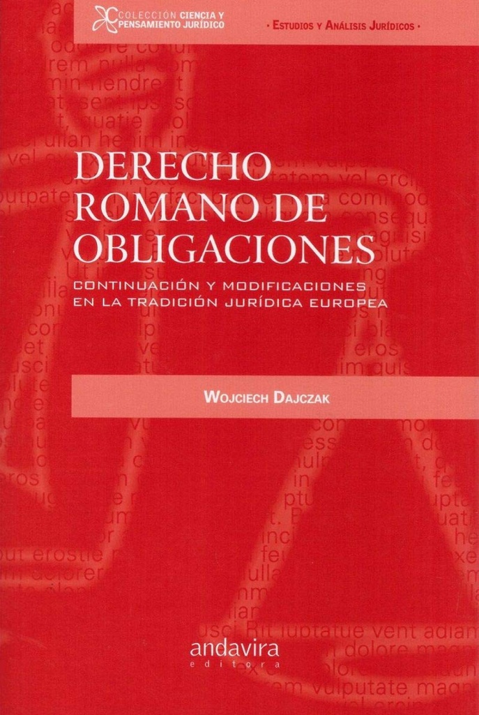 [9788494987700] Derecho Romano de Obligaciones