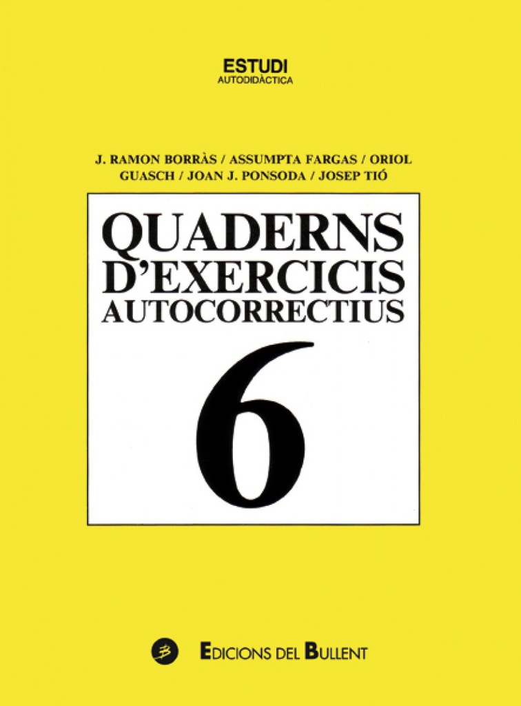 [9788496187863] Quad.d'exercicis 6 Autocorrectius