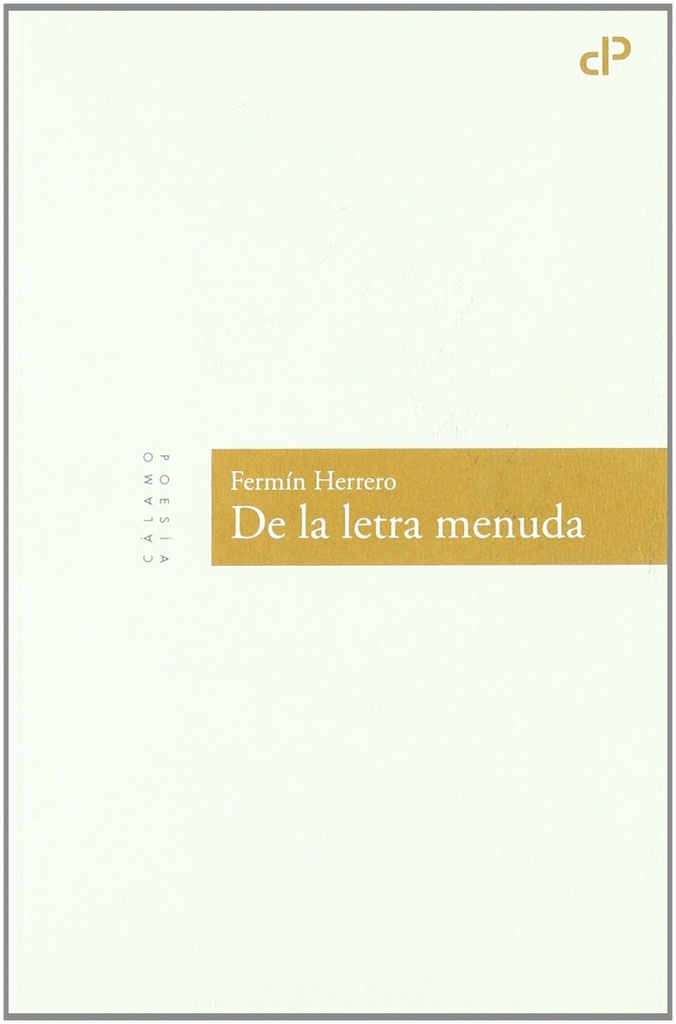 [9788496932524] De la letra menuda
