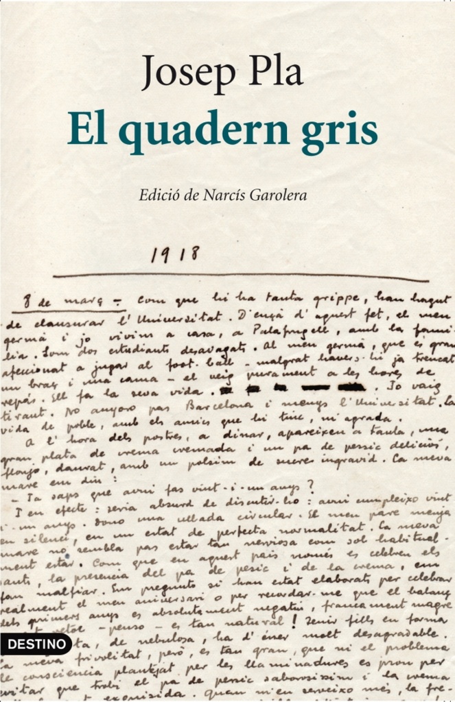 [9788497101394] El quadern gris. Edició crítica