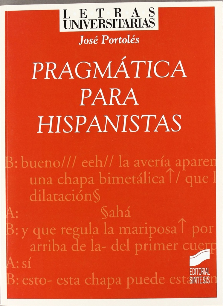 [9788497562652] Pragmatica para Hispanistas -