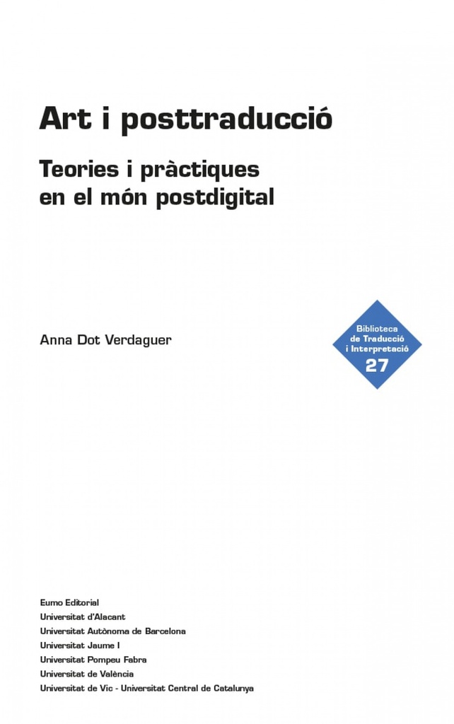 [9788497668200] Art i posttraducció