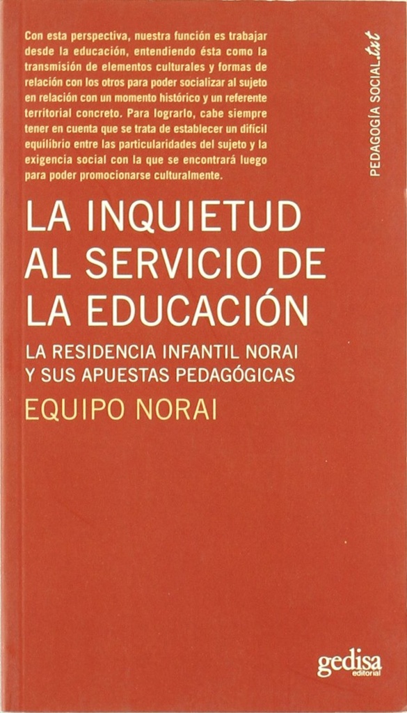 [9788497842051] Inquietud al servicio educación