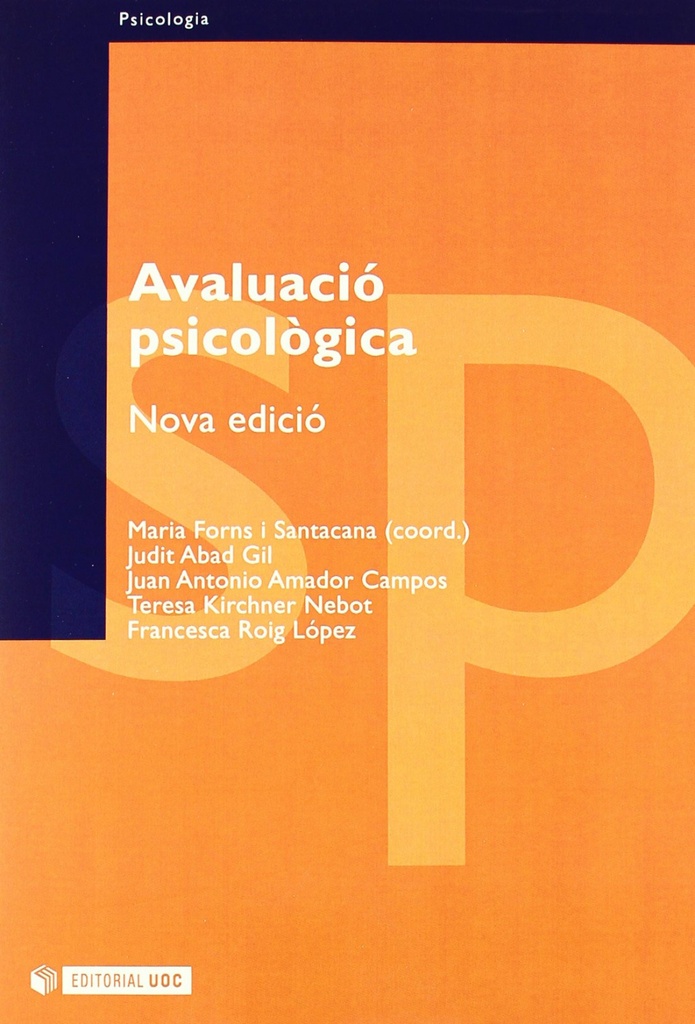 [9788497880350] Avaluació psicològica