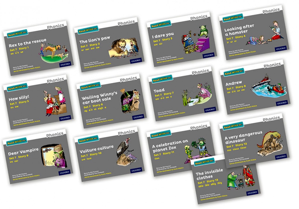 [9780198372240] Read Write Inc - Phonics Set 7 Grey Story Books - Colour Pack of 13