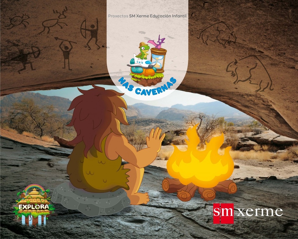 [9788498546415] Nas cavernas 3 anos 3º trimestre Proxecto Explora 2017