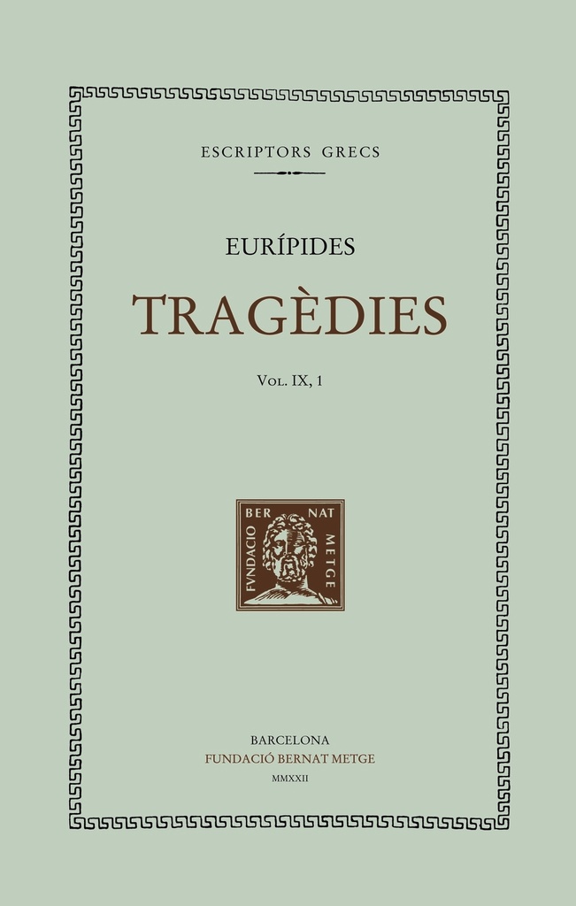 [9788498593976] Tragèdies (vol. IX/1). Les bacants