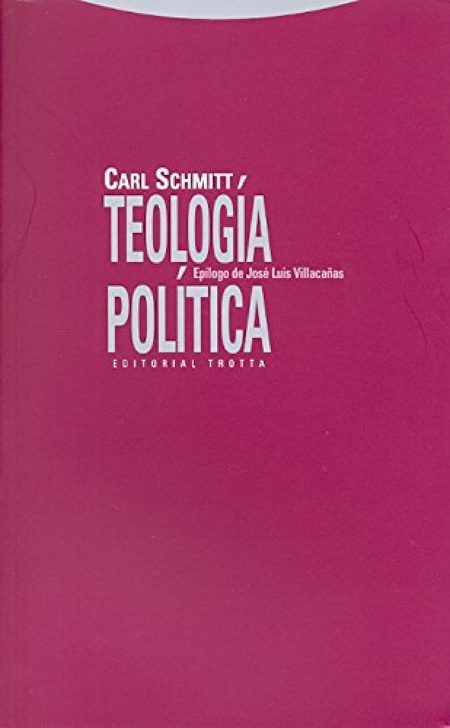 [9788498790849] Teologia Politica