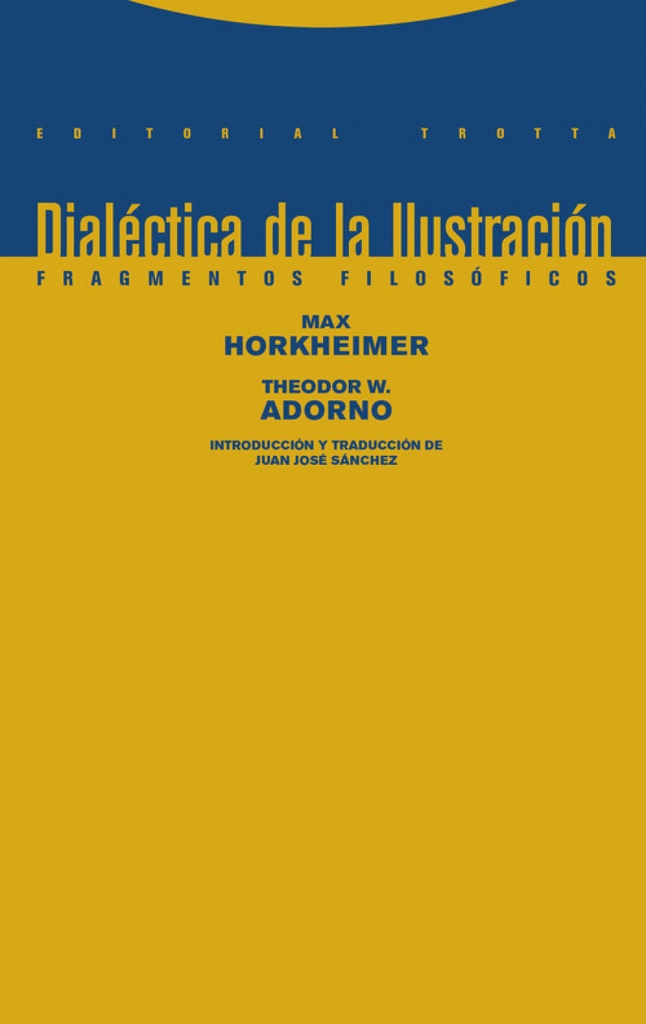 [9788498796681] Dialectica de la Ilustración