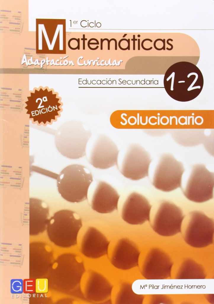 [9788499159041] Matemáticas 1º-2º eso.(Guia profesor+solucionario)