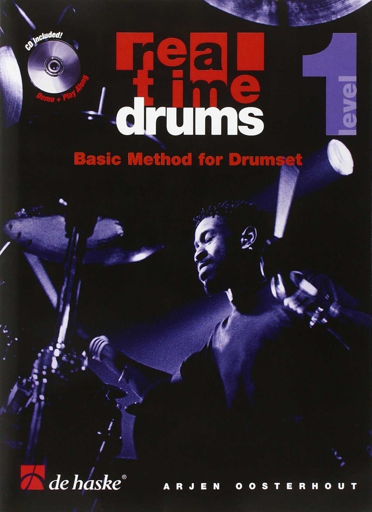 [9789043118781] Bde1831 Real Time Drums Level 1 - Basic Method for Drumset
