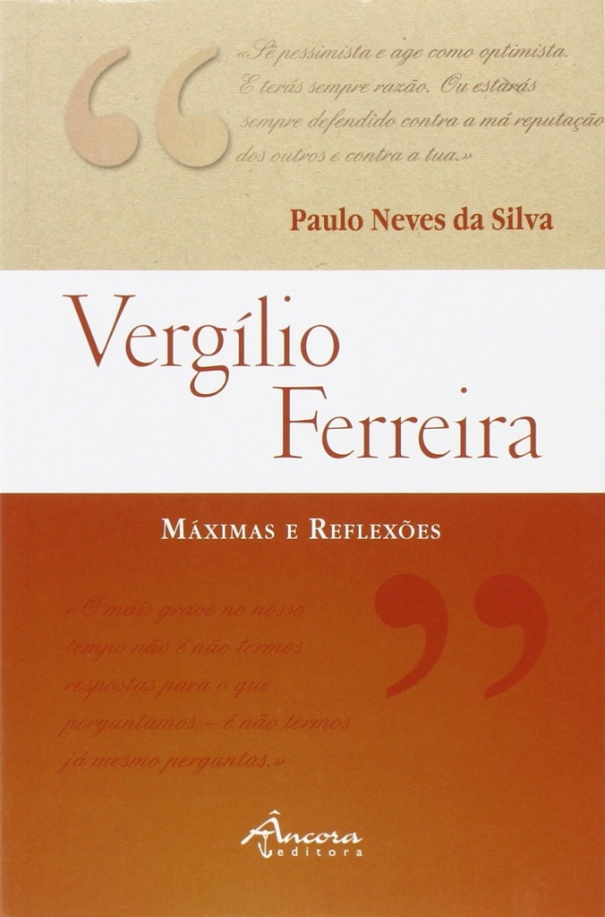 [9789727804627] Vergílio Ferreira: Máximas e Reflexões