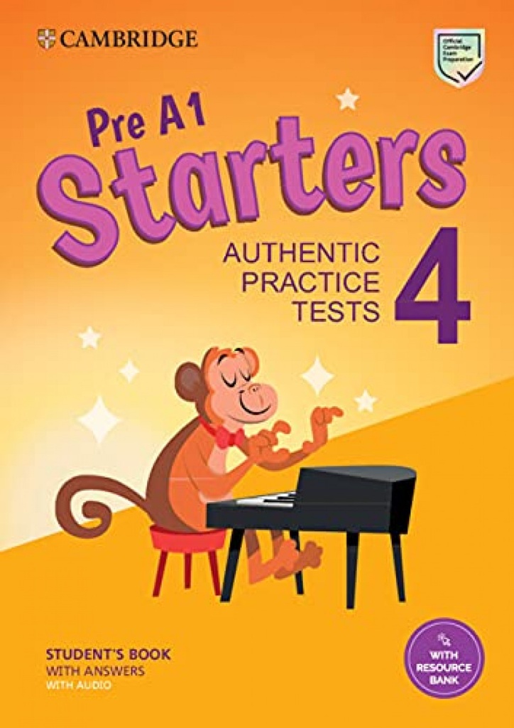 [9781009036269] Pre A1 Starters 4. Practice Tests with Answers, Audio and Resource Bank