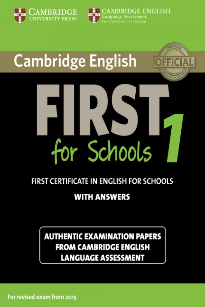 [9781107647039] Cambridge english first for schools 1. Student + key