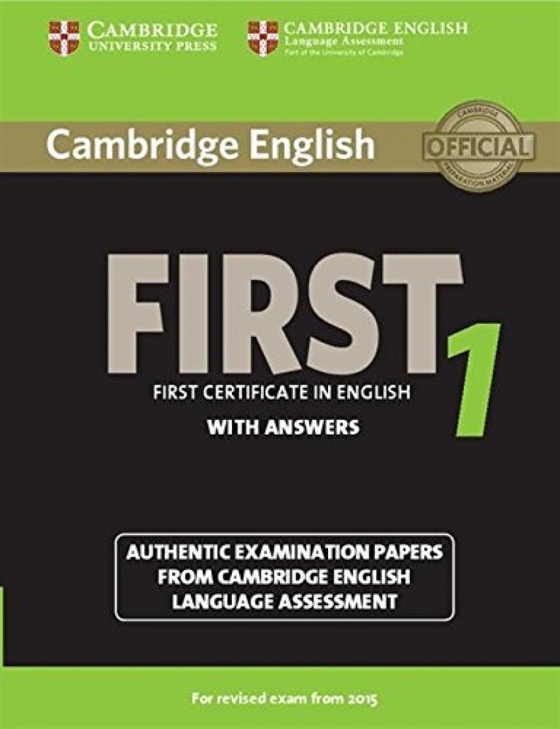 [9781107695917] Cambridge first certificate. Student +key 2015