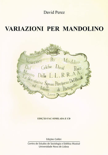 [9789896891701] Variazioni per Mandolino - (inclui gravação em CD áudio interpretada por José Gr
