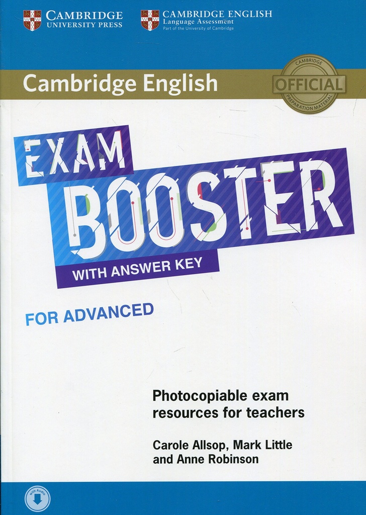 [9781108349086] CAMBRIDGE ENGLISH EXAM BOOSTER ADVANCED WITH ANSWER KEY SELF STUDY