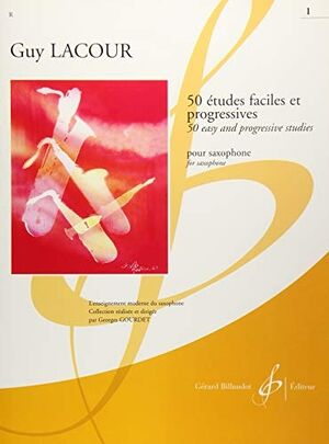 [9790043015499] 50 Estudios faciles y Progresivos para oboe y Saxofon - Guy Lacour