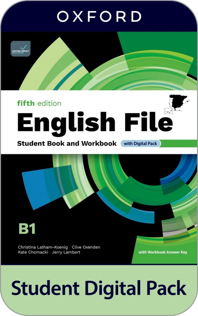 [9780194144025] English File B1 Student and Workbook with key Fifth Edition 5a ed.