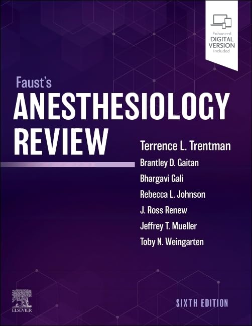 [9780323879163] FAUST´S ANESTHESIOLOGY REVIEW.(6TH EDITION)
