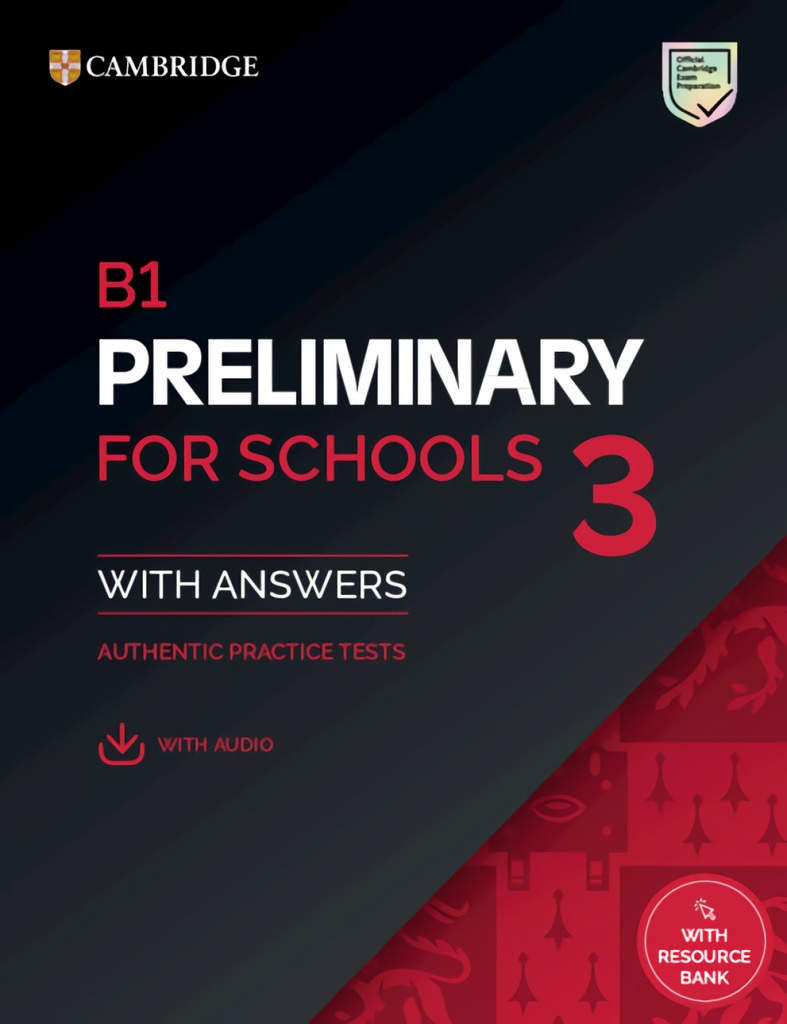 [9781009808828] B1 Preliminary for Schools 3 Student's Book with Answers with Audio
